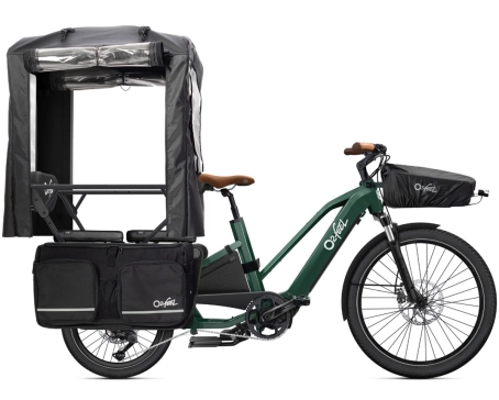 Vélo électrique cargo Unisexe EQUO 4.2 540 Wh FAMILY EXTRA PACK Vert Emeraude