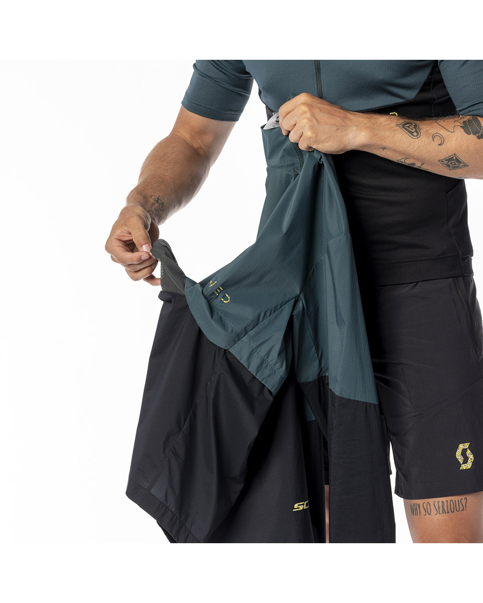 Veste coupe-vent Homme TUNED ANORAK WB Vert Aruba/Noir