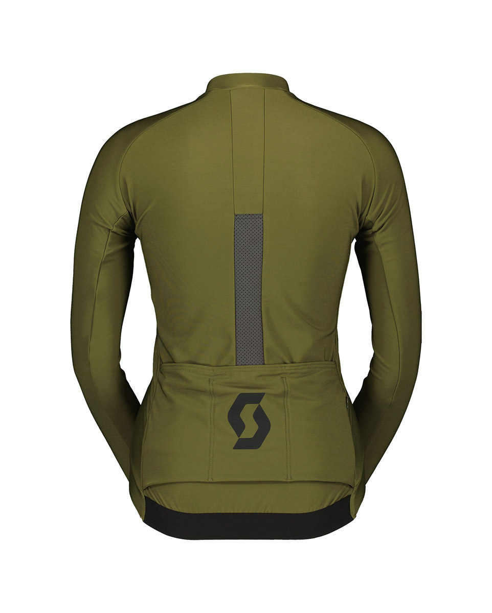 Veste coupe-vent Femme RC PRO WARM HYBRID GORE-TEX WINDSTOPPER Vert Sapin/Noir